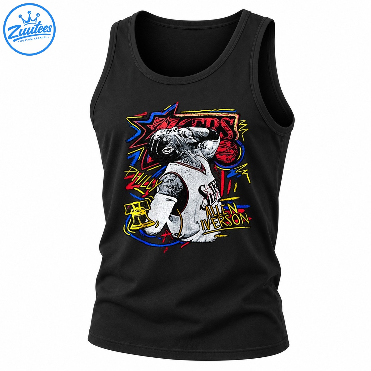 Philadelphia 76ers X Allen Iverson The Answer Photo Tank Top