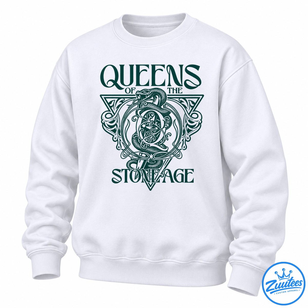 Queens Of The Stone Age Snake And Dagger Logo Sweatshirt