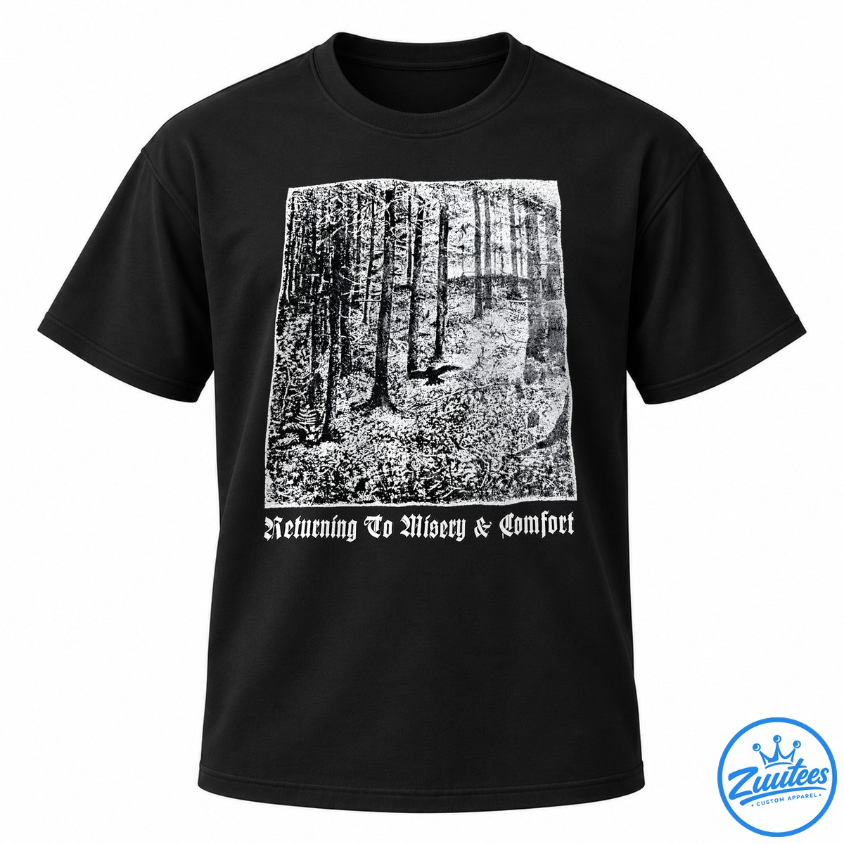 Returning To Misery & Comfort Forest Scene Shirt Returning To Misery & Comfort Forest Scene Shirt