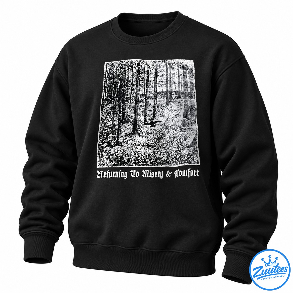 Returning To Misery & Comfort Forest Scene Shirt Returning To Misery & Comfort Forest Scene Shirt