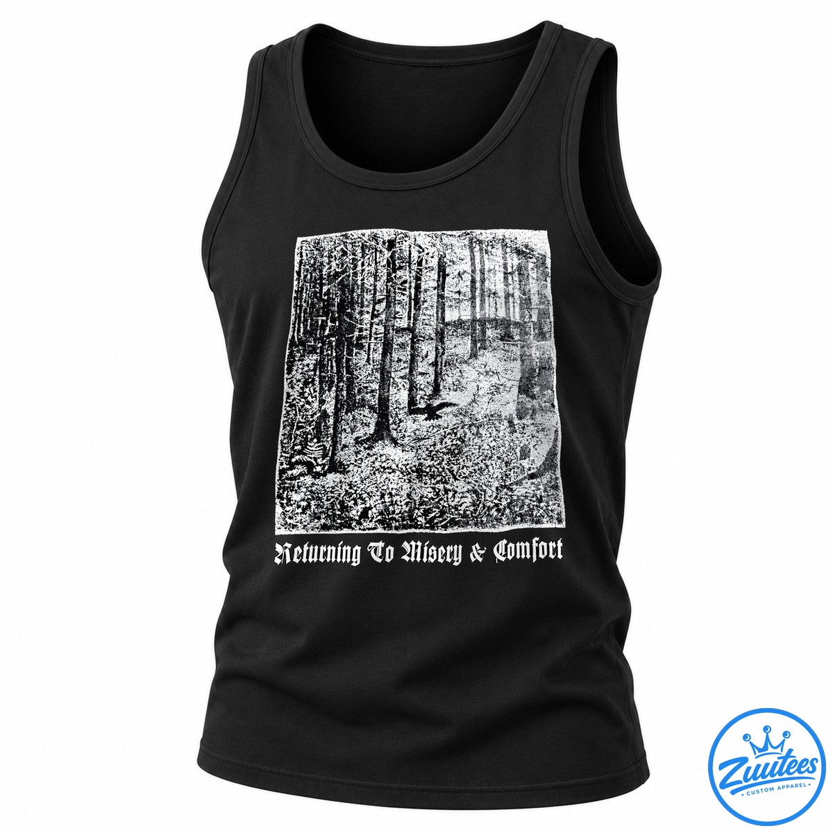 Returning To Misery & Comfort Forest Scene Shirt Returning To Misery & Comfort Forest Scene Shirt