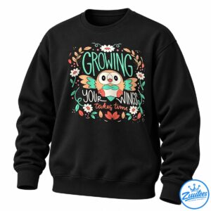 Rowlet Growing Your Wings Takes Time Pokemon Shirt