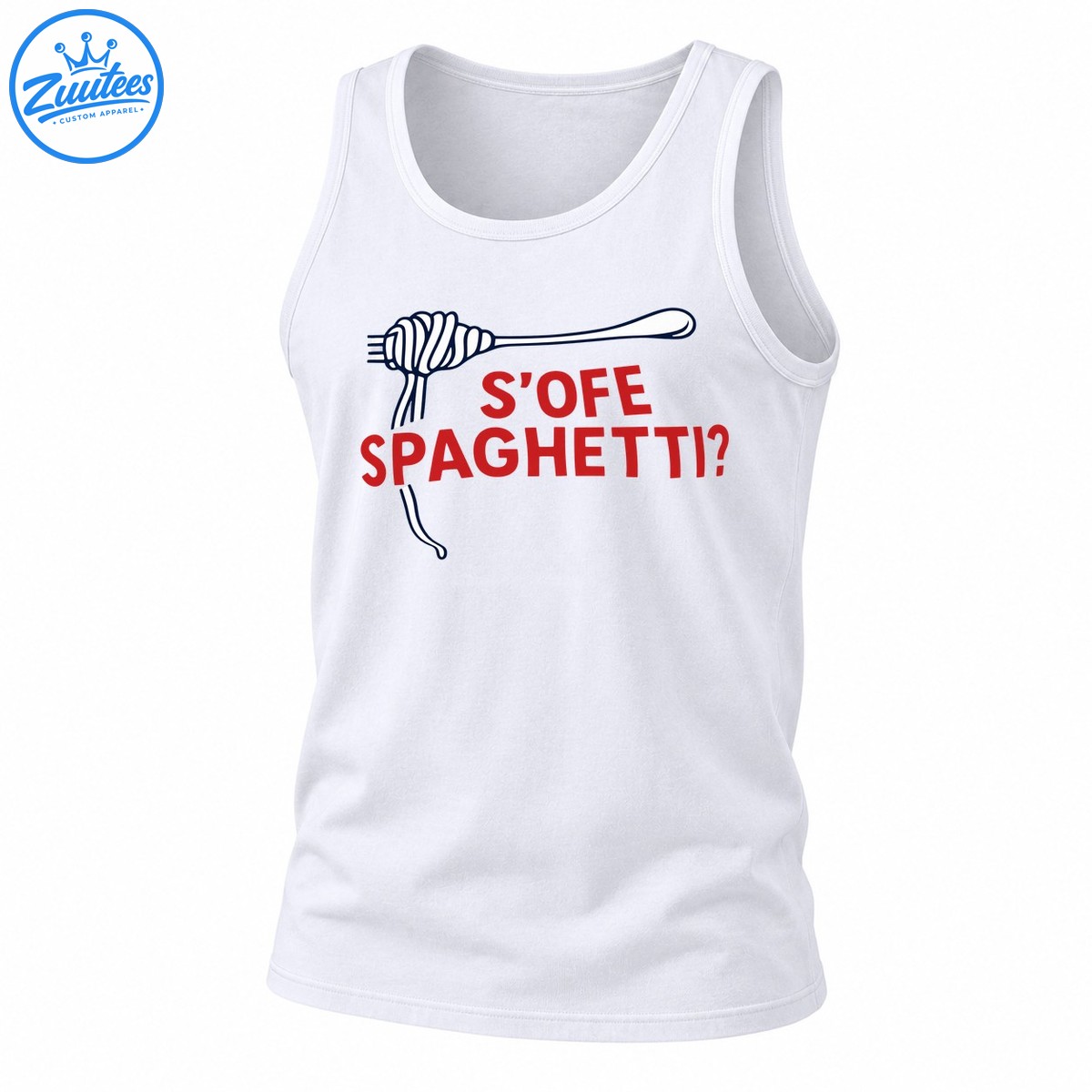S’ofe Spaghetti Pasta Meme Italian Food Tank Top