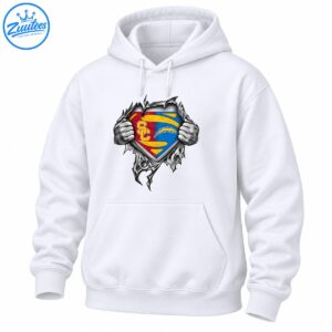 Grayscale hands tear open a jagged shield revealing cardinal red, gold, blue, yellow lightning, and SC lettering.