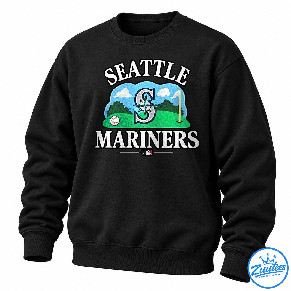 Seattle Mariners ’47 Plackard Foundation Quiet Please On Tees And Greens Sweatshirt