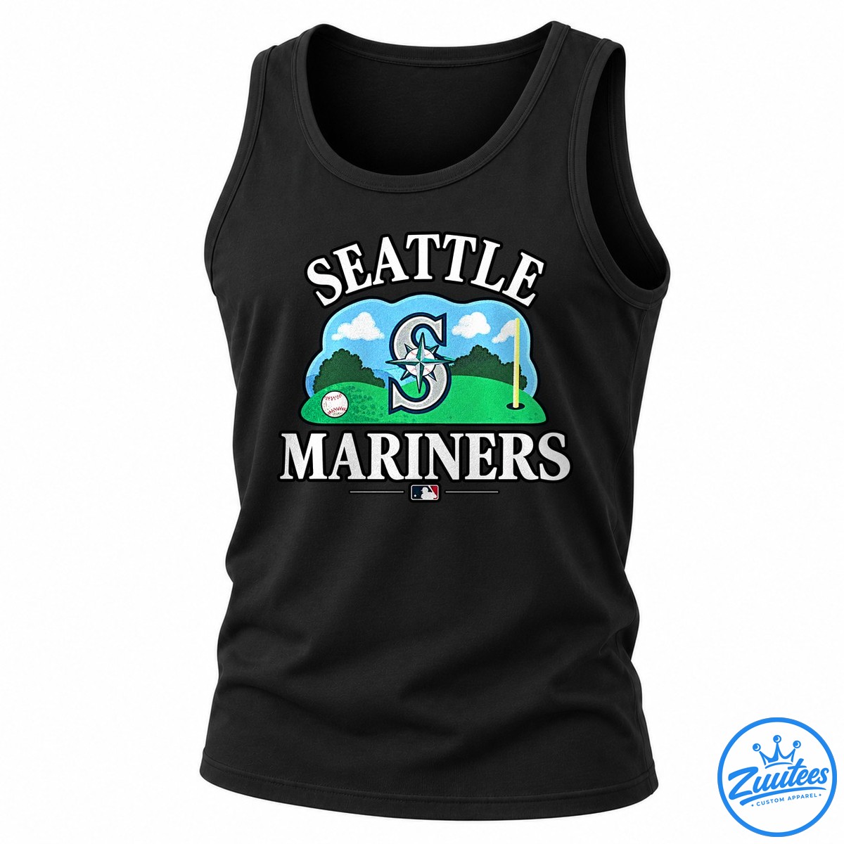 Seattle Mariners ’47 Plackard Foundation Quiet Please On Tees And Greens Tank Top