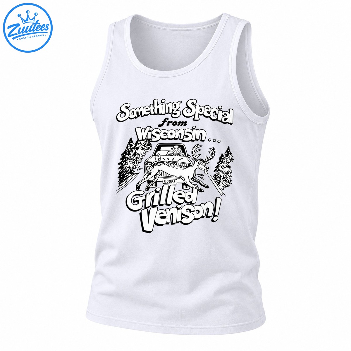 Something Special From Wisconsin Grilled Venison Deer Cartoon Tank Top