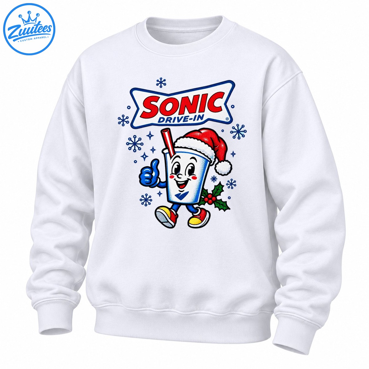Sonic Drive In Merry Christmas Mascot Sweatshirt