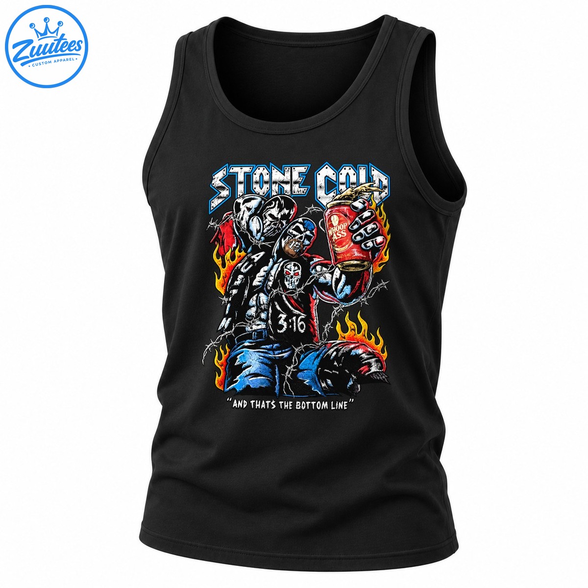 Stone Cold 3:16 Skull Wrestler Graphic Tank Top