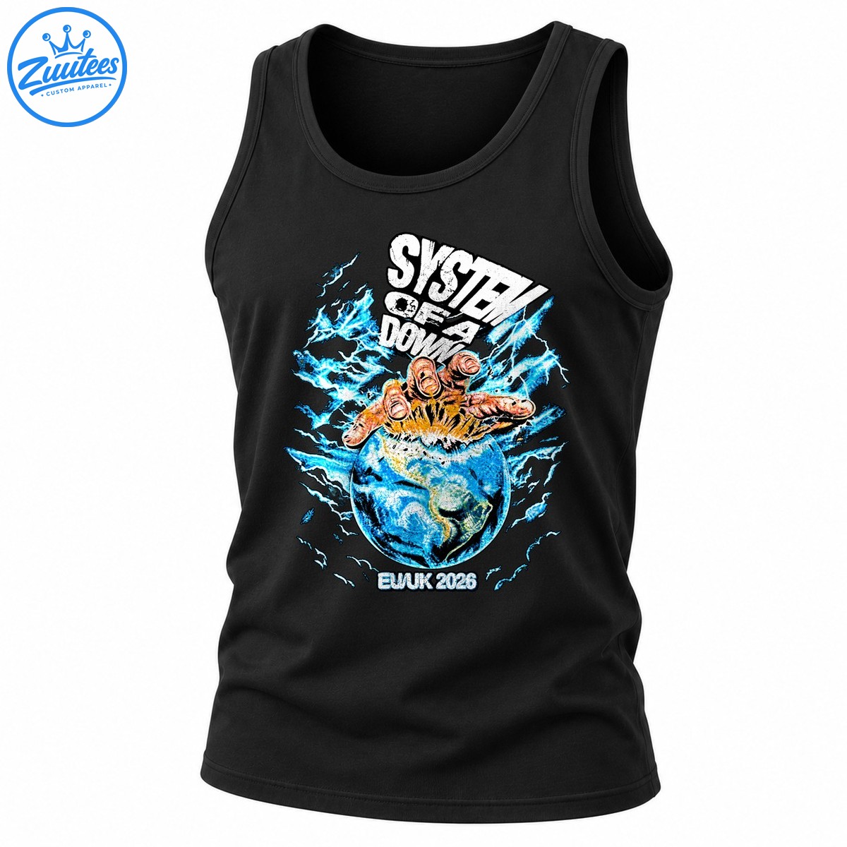 System Of A Down EWUK 2026 Lightning Earth Vintage Tank Top