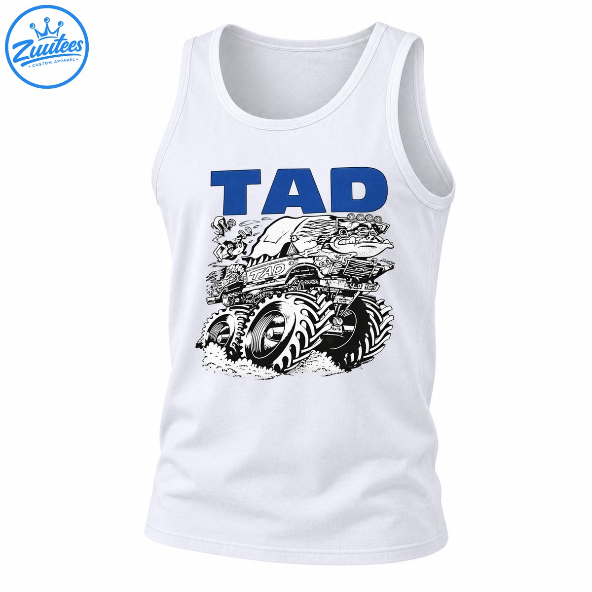 TAD Monster Truck Vintage Grunge Tank Top
