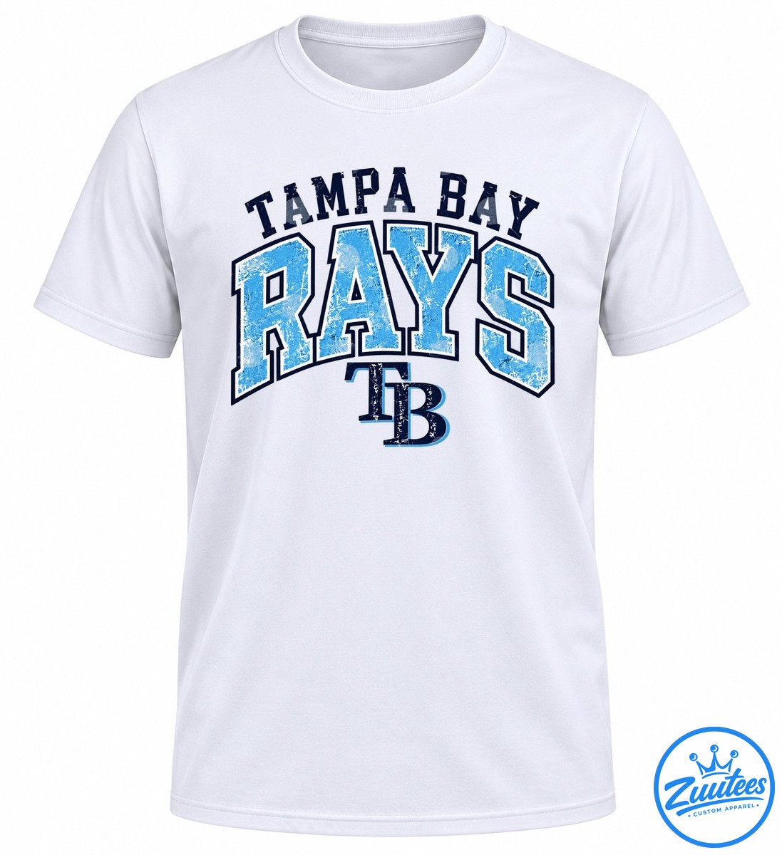 Tampa Bay Rays Distressed Tb Logo Mlb Baseball Shirt Tampa Bay Rays Distressed Tb Logo Mlb Baseball Shirt