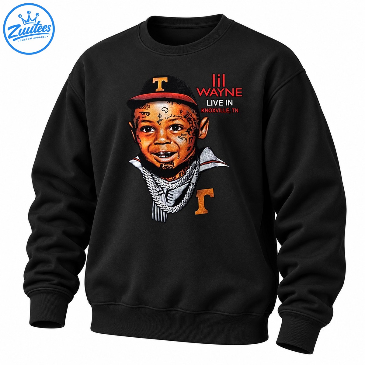 Tennessee Volunteers X Lil Wayne 20 Years Of Carter Classics Portrait Sweatshirt