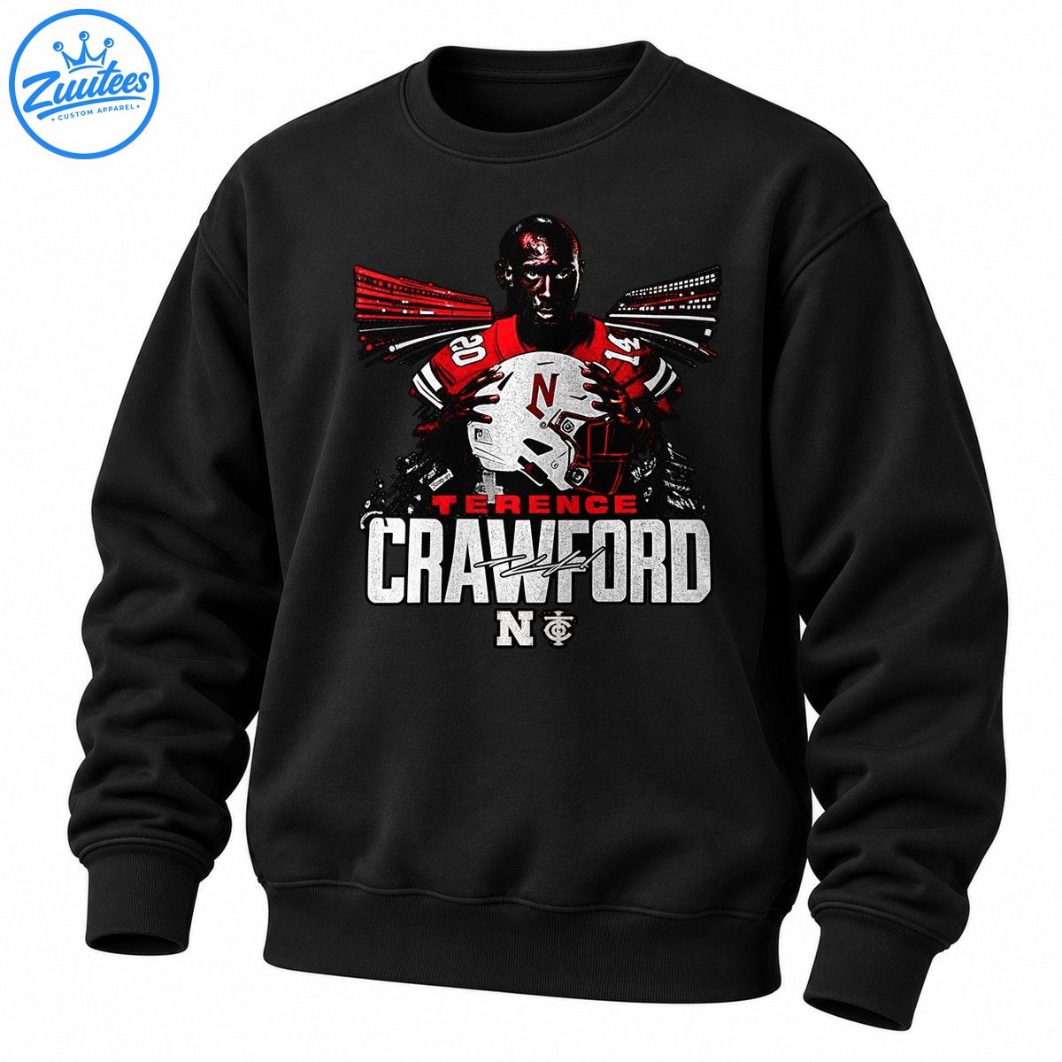 Terence Crawford Nebraska Football Graphic Sweatshirt