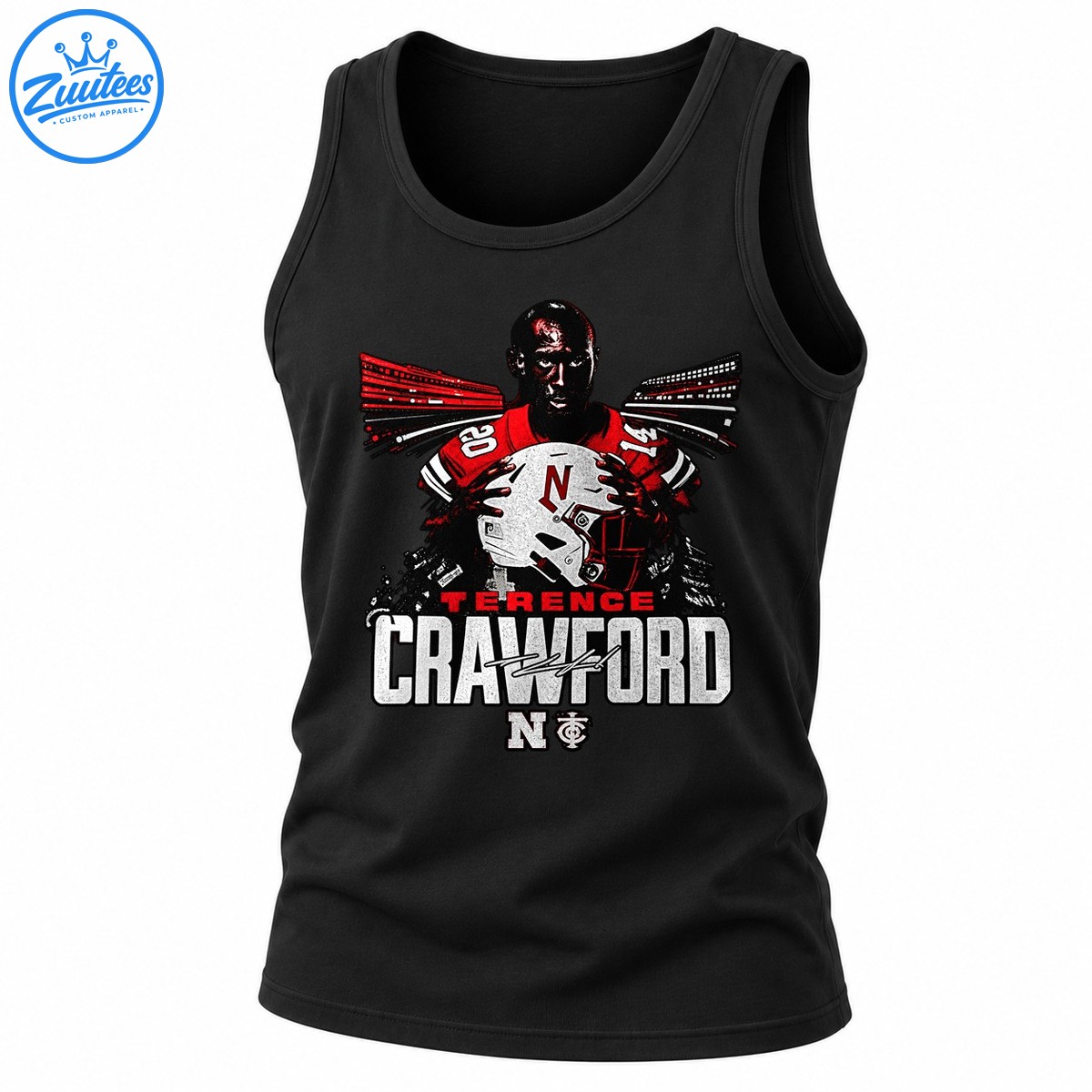 Terence Crawford Nebraska Football Graphic Tank Top