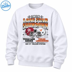 2026 Lone Star Showdown graphic with maroon and white football helmets, bold lettering, and November 27 College Station details