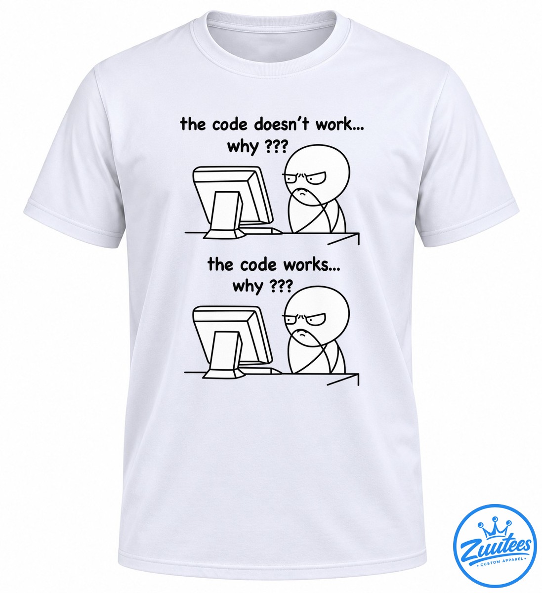 The Code Doesn’t Work Why And The Code Works Why Programmer Meme Shirt The Code Doesn’t Work Why And The Code Works Why Programmer Meme Shirt