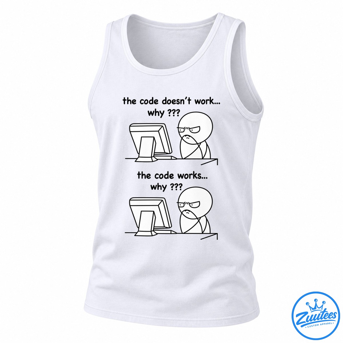 The Code Doesn’t Work Why And The Code Works Why Programmer Meme Shirt The Code Doesn’t Work Why And The Code Works Why Programmer Meme Shirt