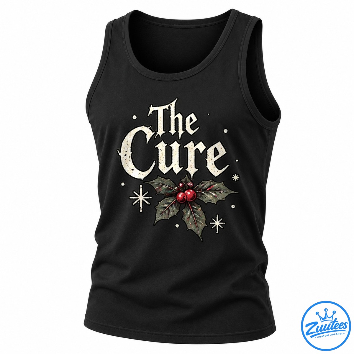 The Cure Merry Christmas Rose Tank Top