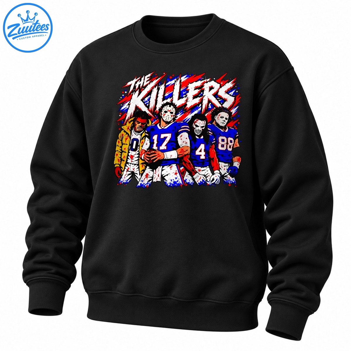 The Killers Horror Mask Football Players Graphic Sweatshirt