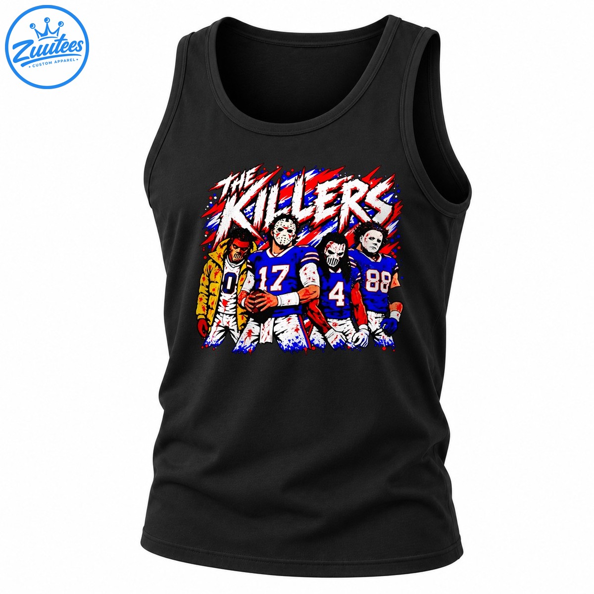 The Killers Horror Mask Football Players Graphic Tank Top