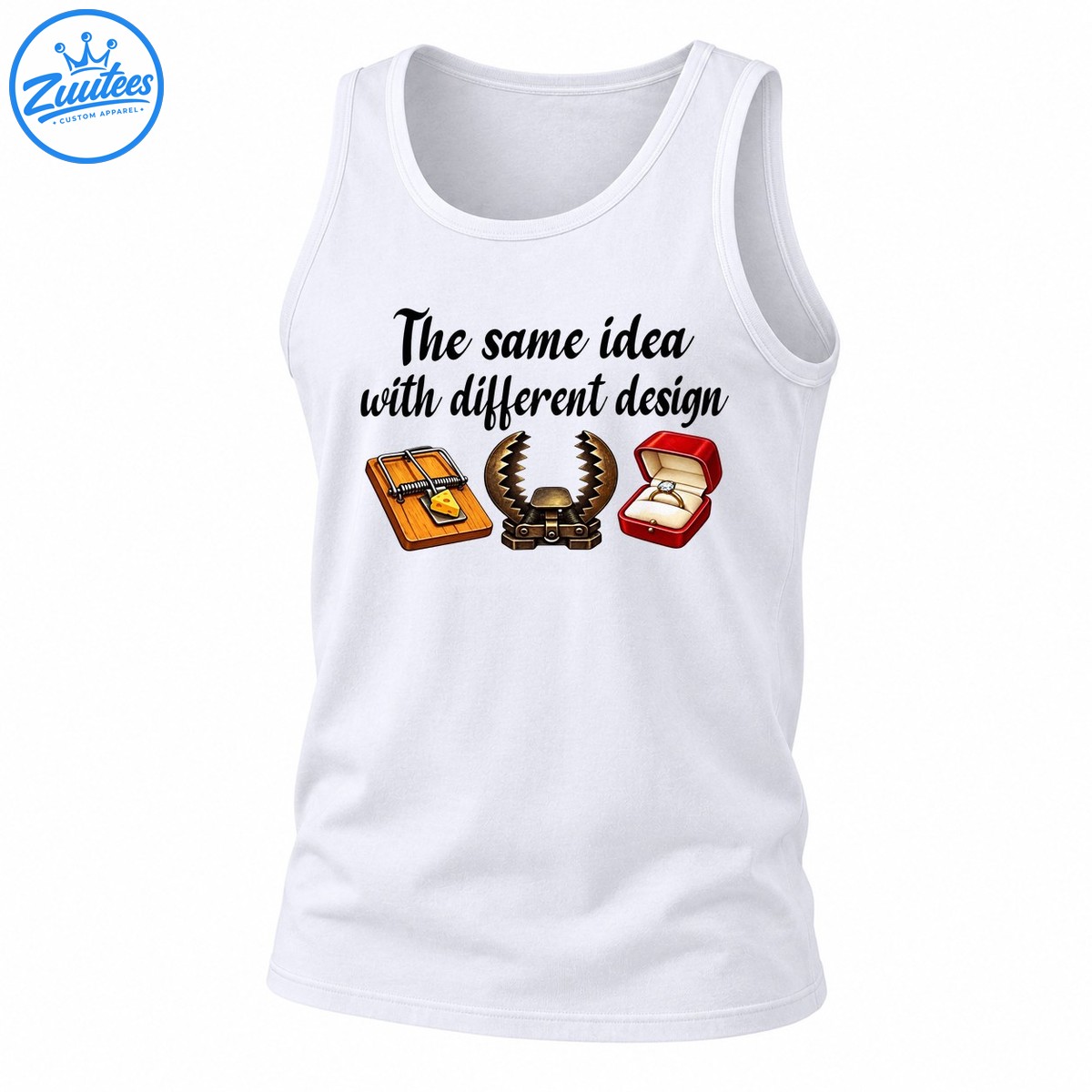 The Same Idea With Different Design Funny Trap Graphic Tank Top