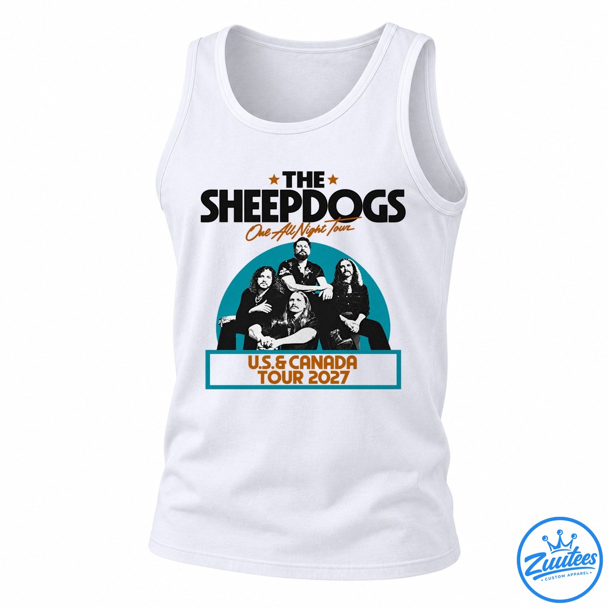 The Sheepdogs One All Night Tour Us And Canada Tour 2027 Tank Top