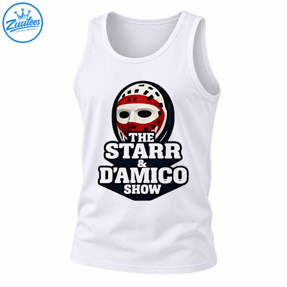 The Starr & D’Amico Show Hockey Mask Graphic Tank Top