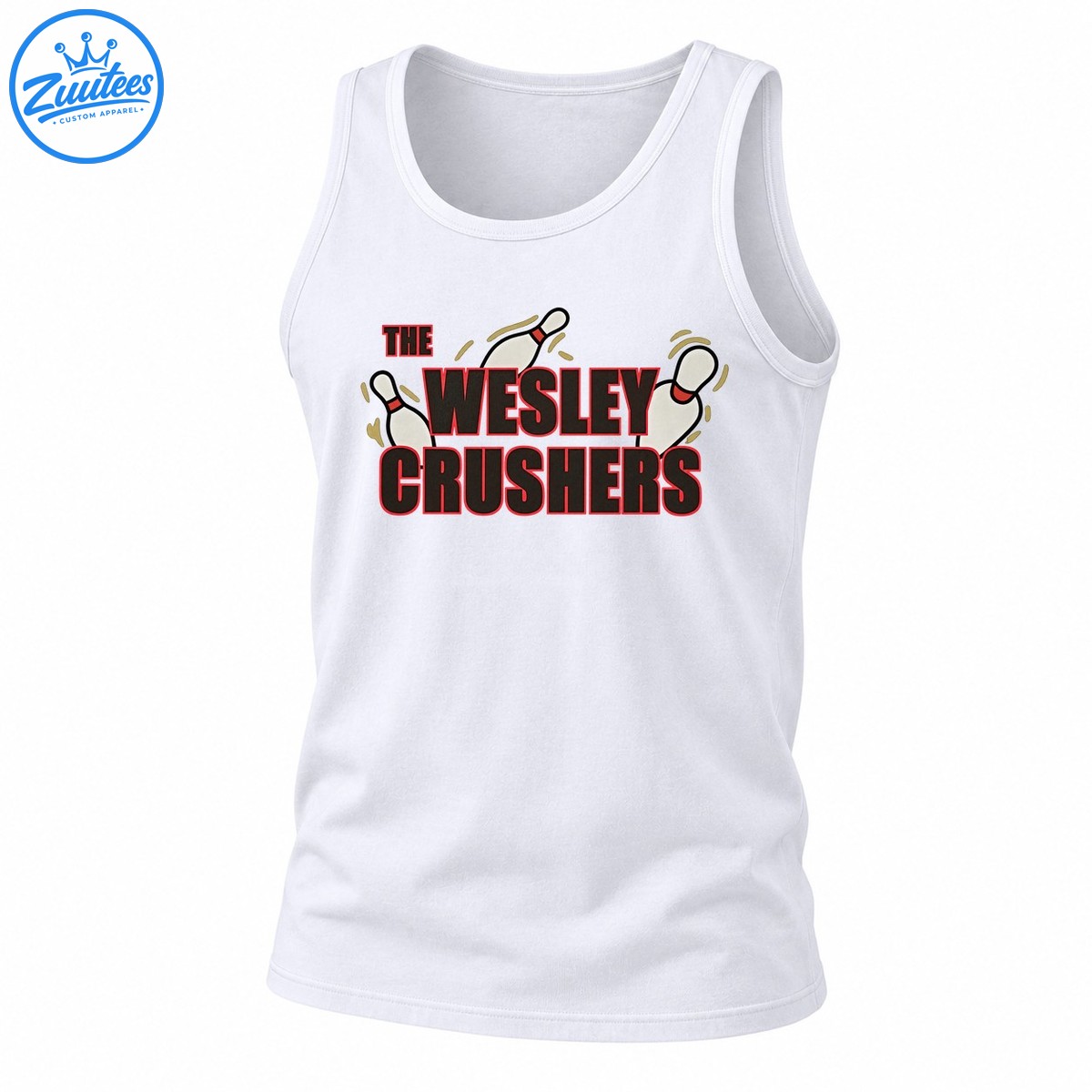 The Wesley Crushers Bowling Team Vintage Graphic Tank Top