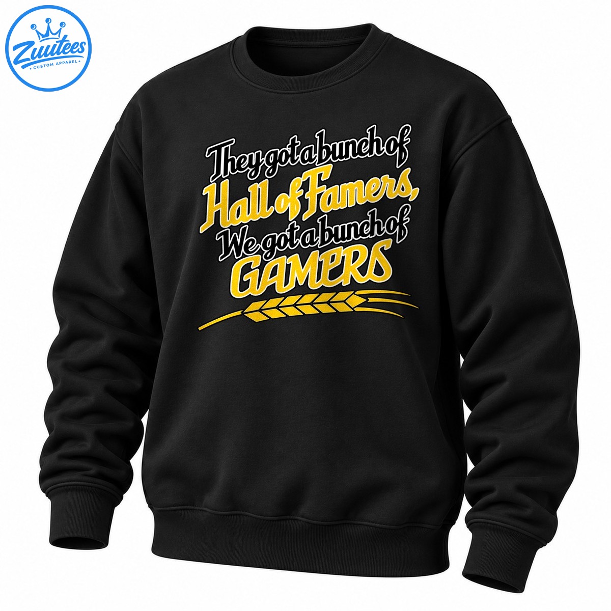 They Got Hall Of Famers We Got Gamers Retro Baseball Graphic Sweatshirt