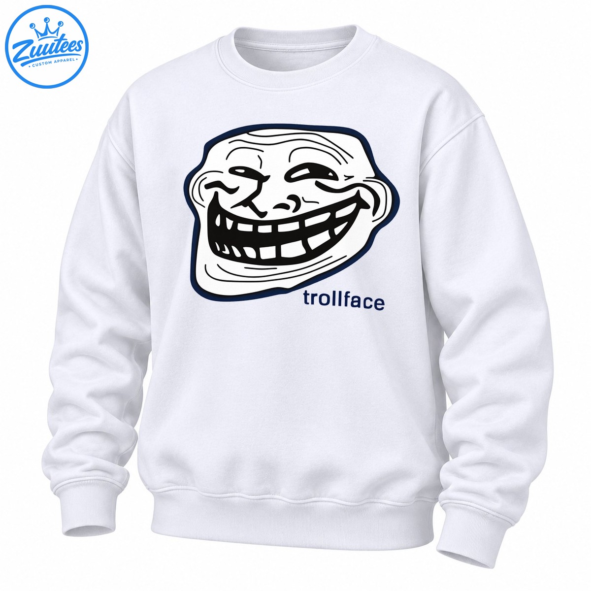 Trollface Internet Meme Icon Troll Rage Comic Sweatshirt