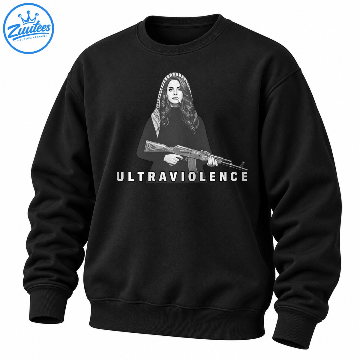 Ultraviolence Black White Alternative Music Graphic Sweatshirt