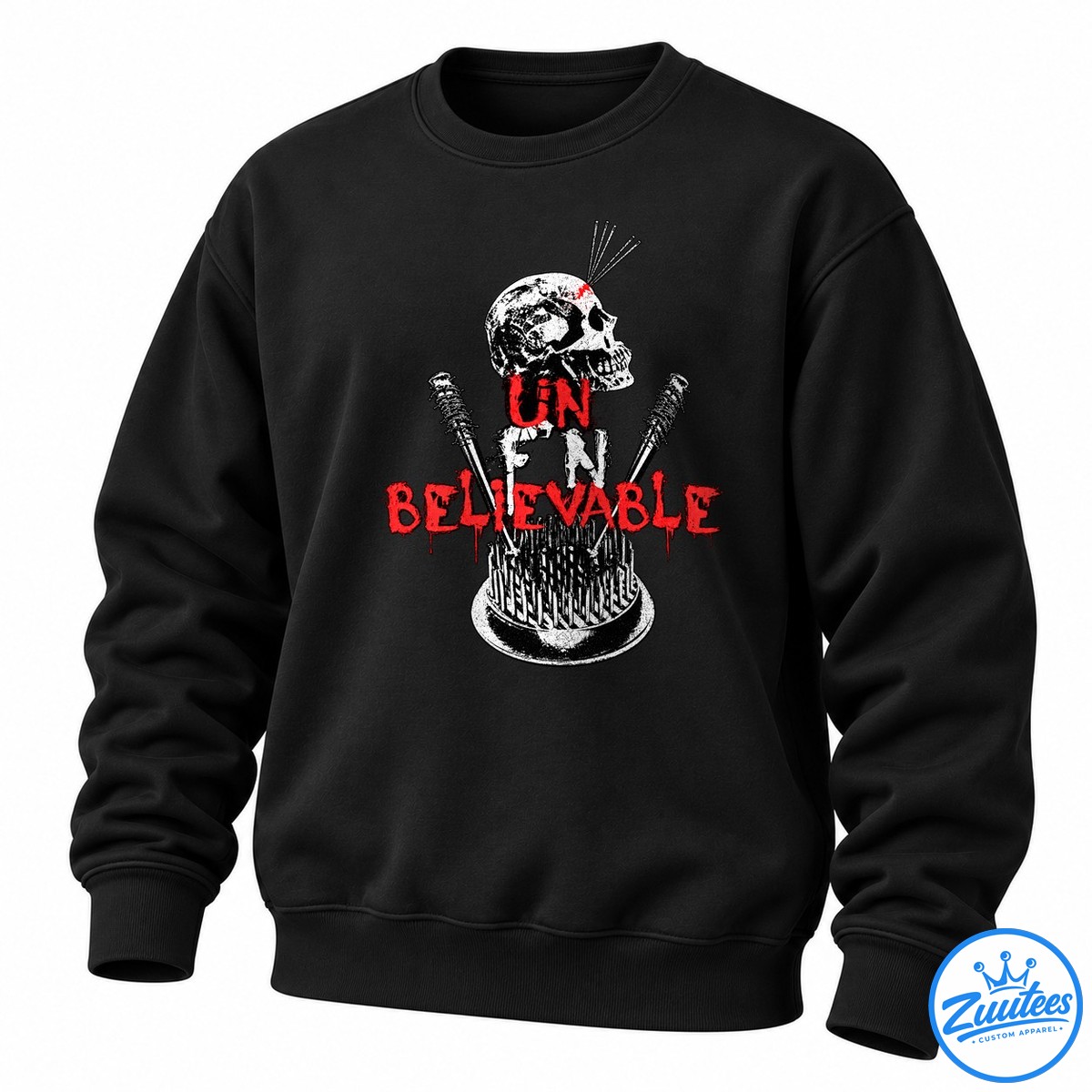 Un Believable Deathmatch Items We Are Violence Skull Sweatshirt