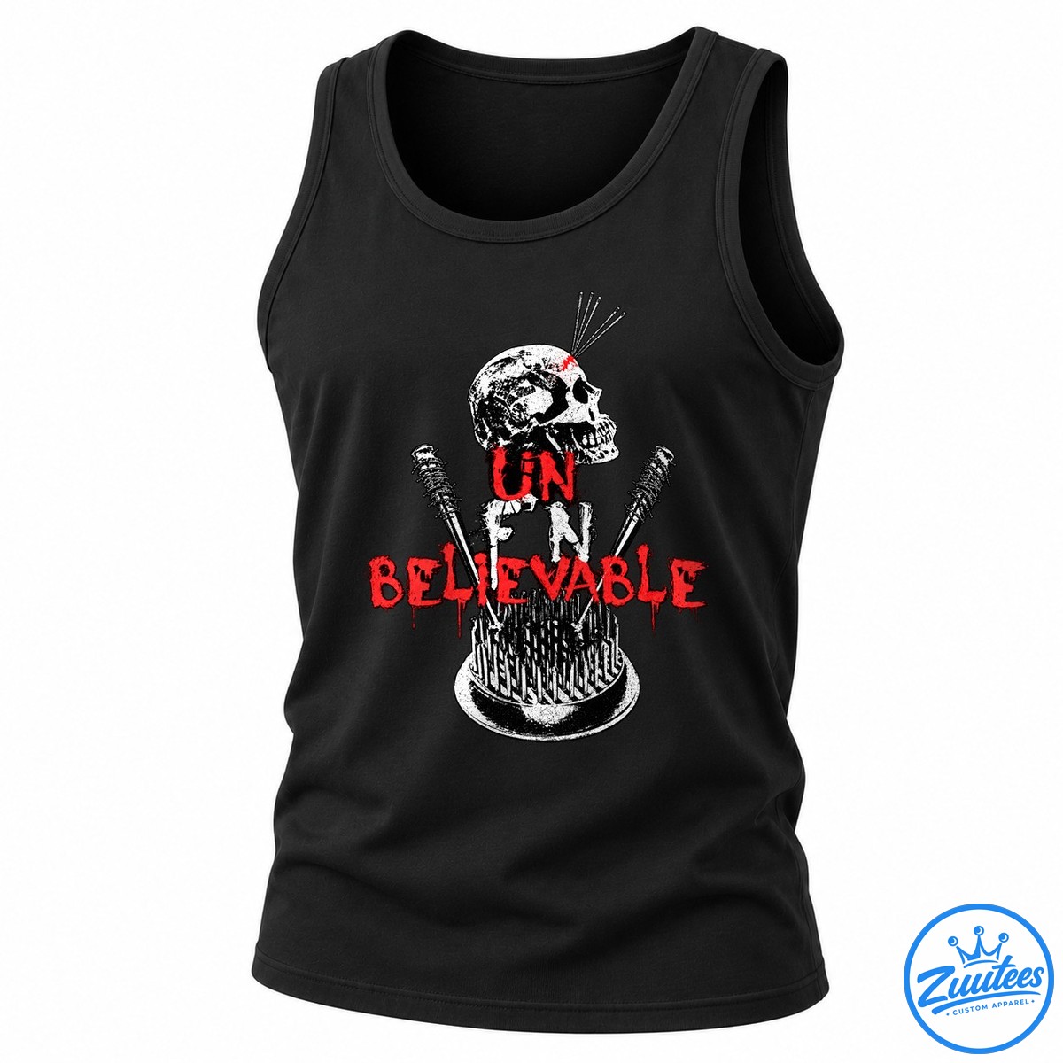 Un Believable Deathmatch Items We Are Violence Skull Tank Top