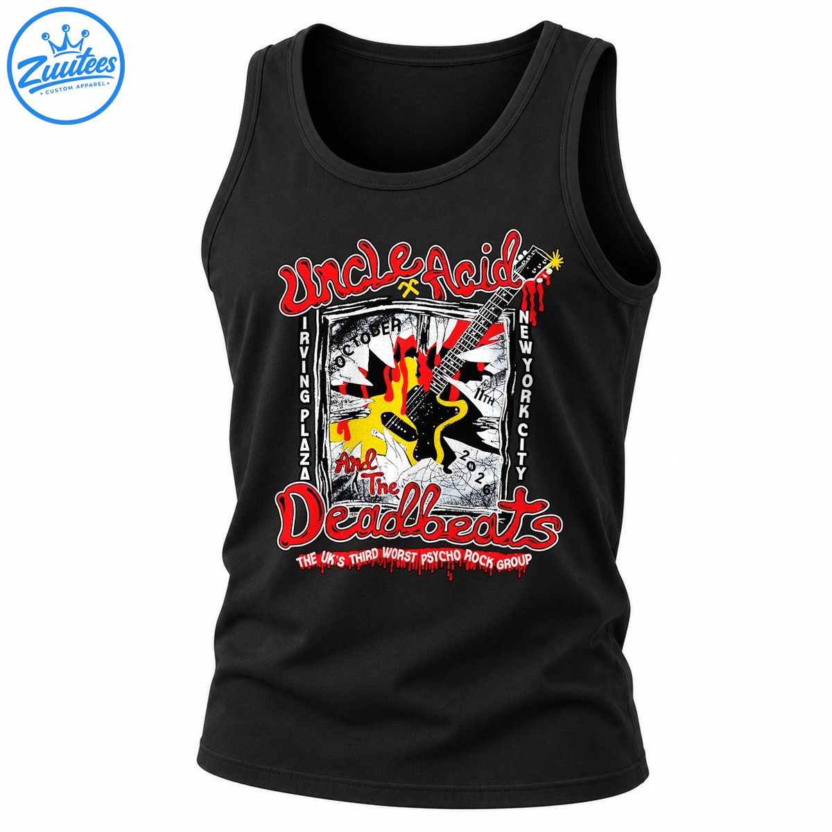 Uncle Acid And The Deadbeats Irving Plaza 2026 Rock Tank Top