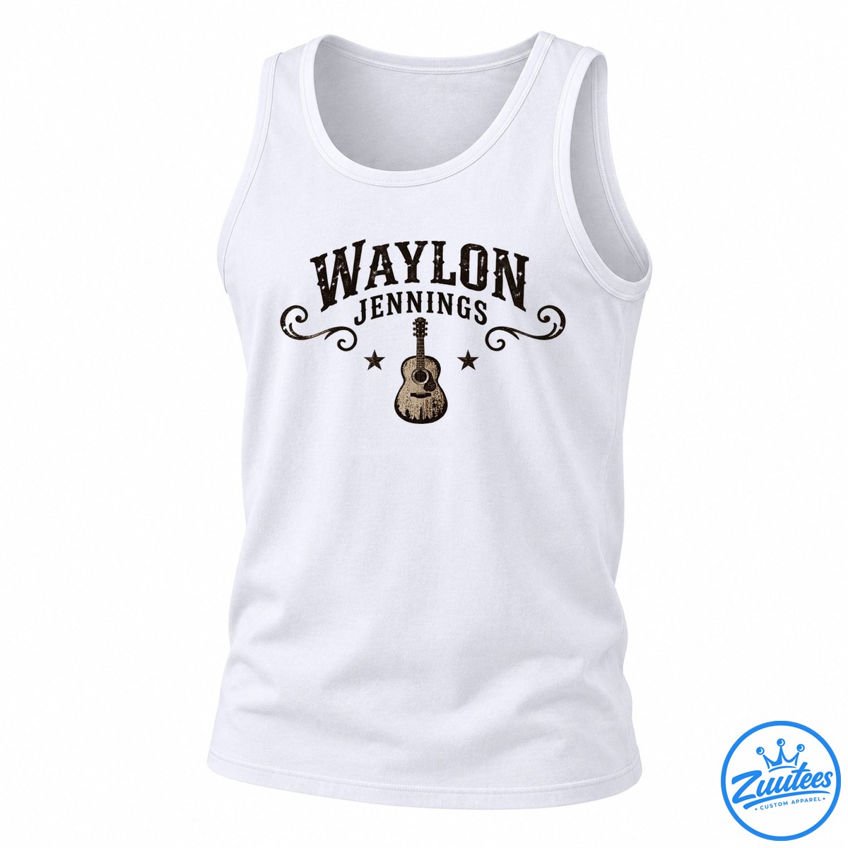 Waylon Jennings Outlaw Heart Country Roots Tank Top