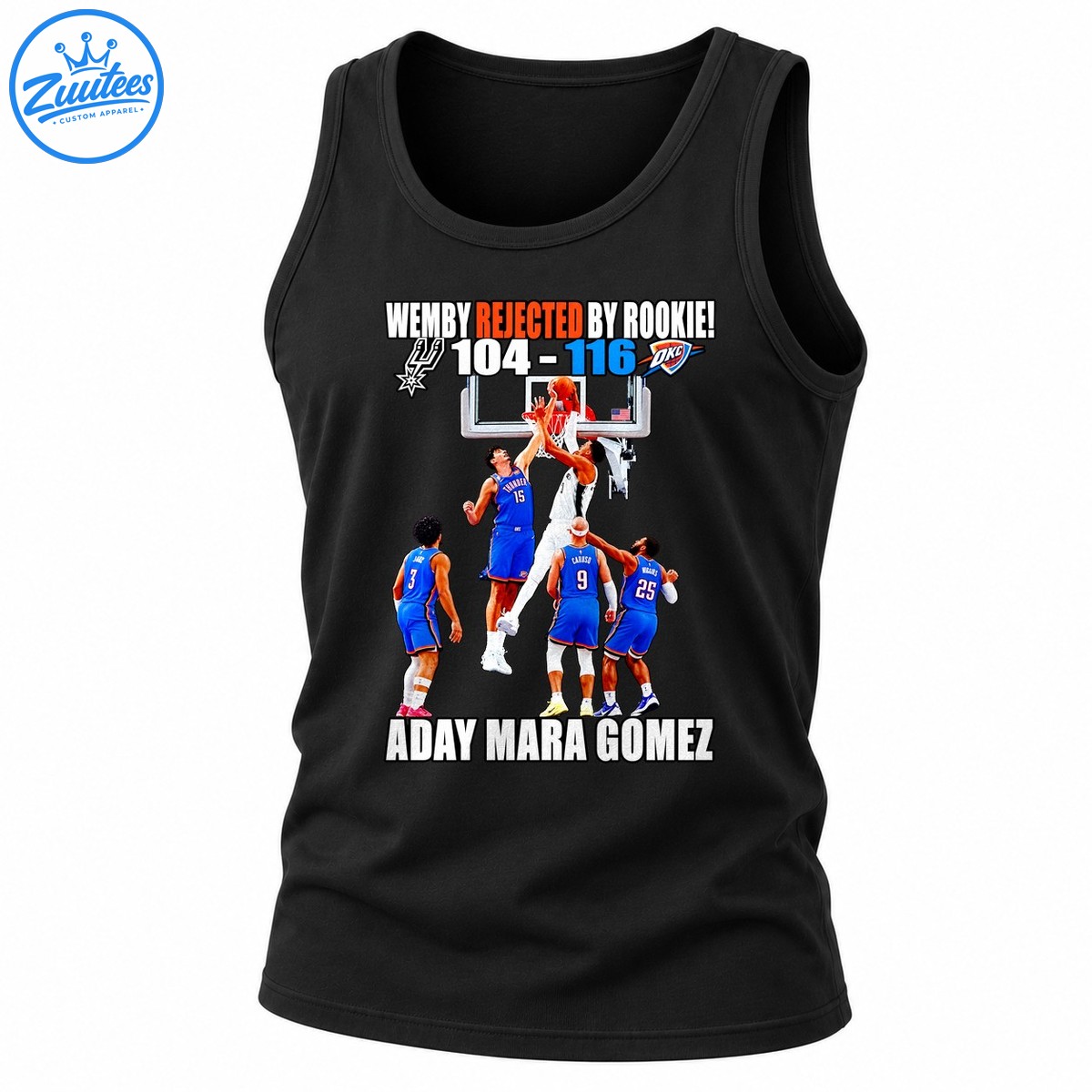 Wemby Rejected By Rookie Aday Mara Gómez Basketball Graphic Tank Top