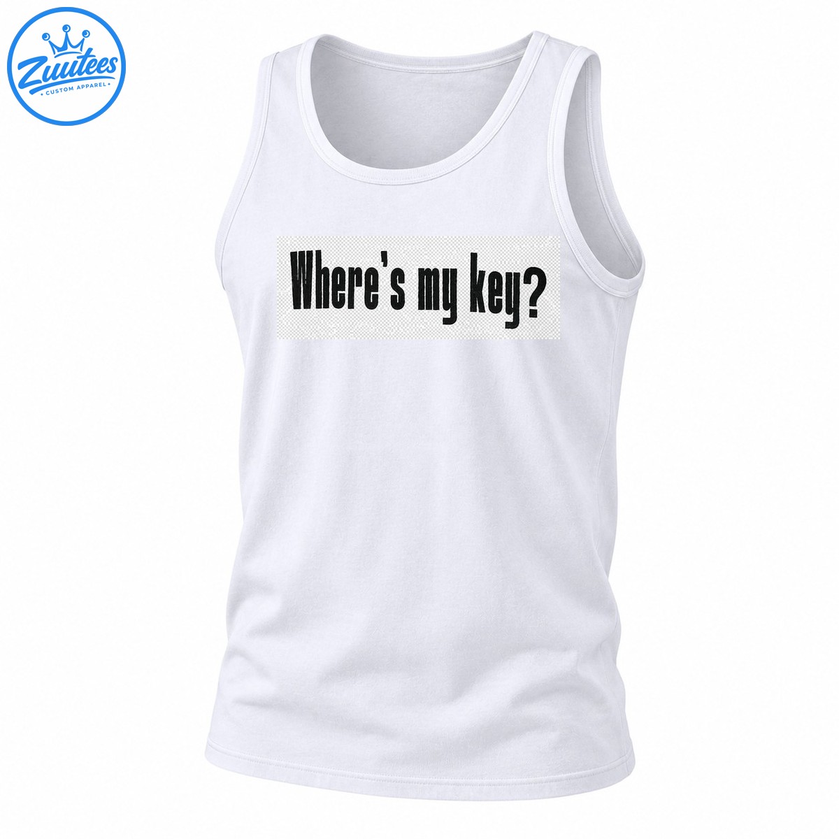 Where’s My Key Question Minimalist Tank Top