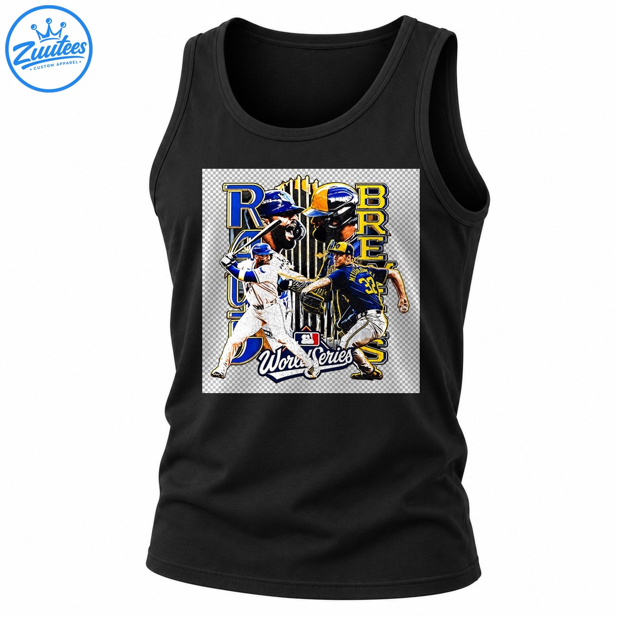 World Series Baseball Players Vintage Graphic Tank Top