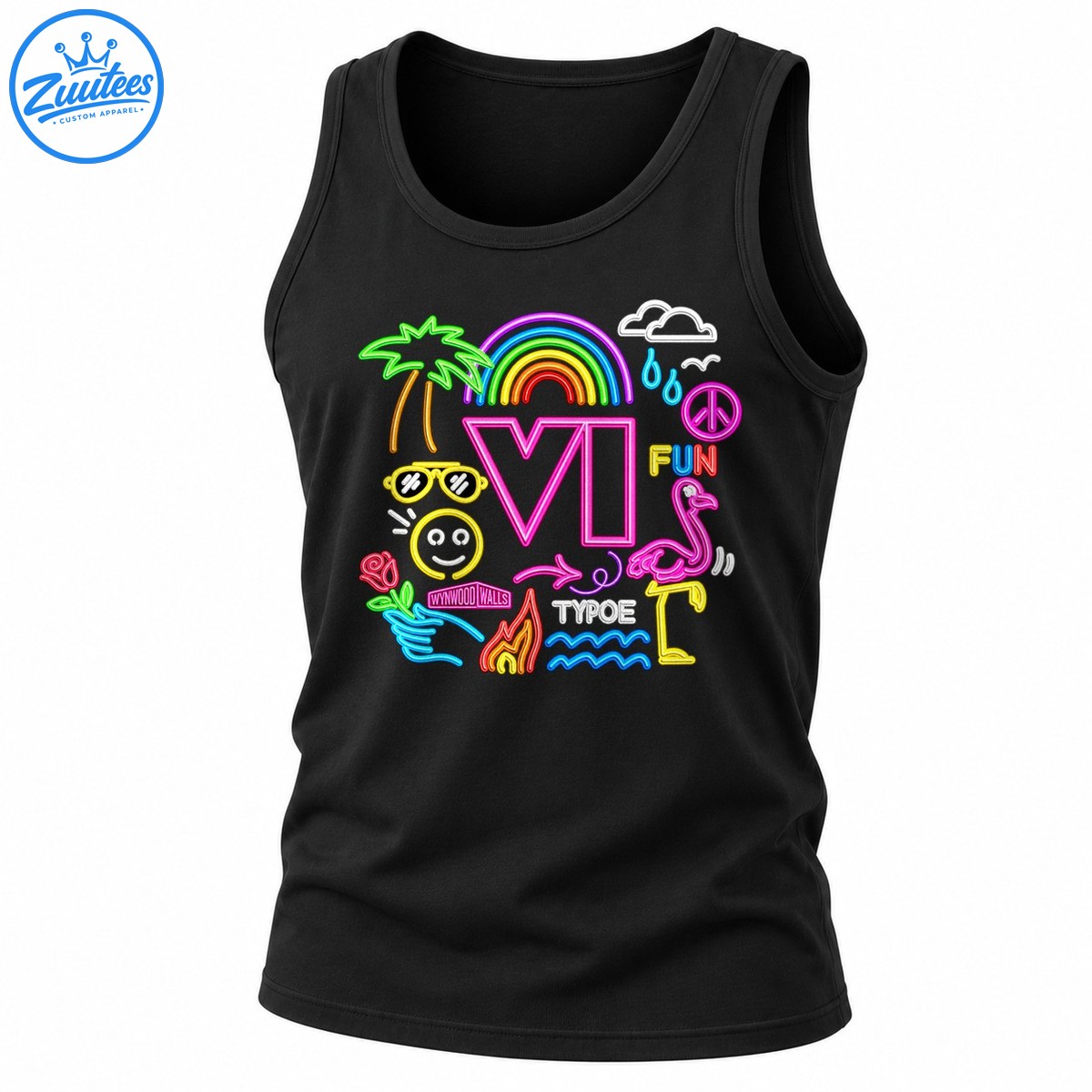 Wynwood Walls VI Neon Pop Art Tank Top