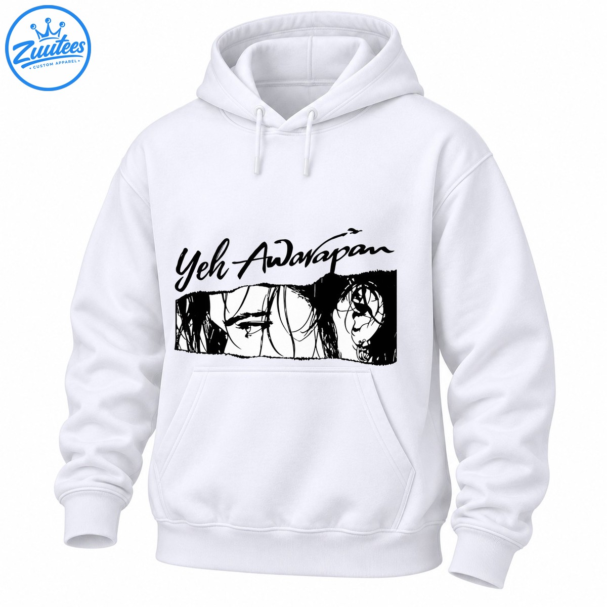 Yeh Awarapan black script lettering above a black and white illustrated portrait with dark hair and a pierced ear Yeh Awarapan black script lettering above a black and white illustrated portrait with dark hair and a pierced ear
